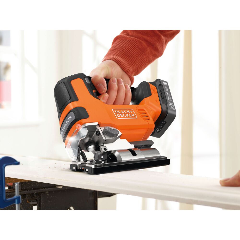 black-decker-20v-max-powerconnect-cordless-brushless-jig-saw-kit-battery-charger image 2