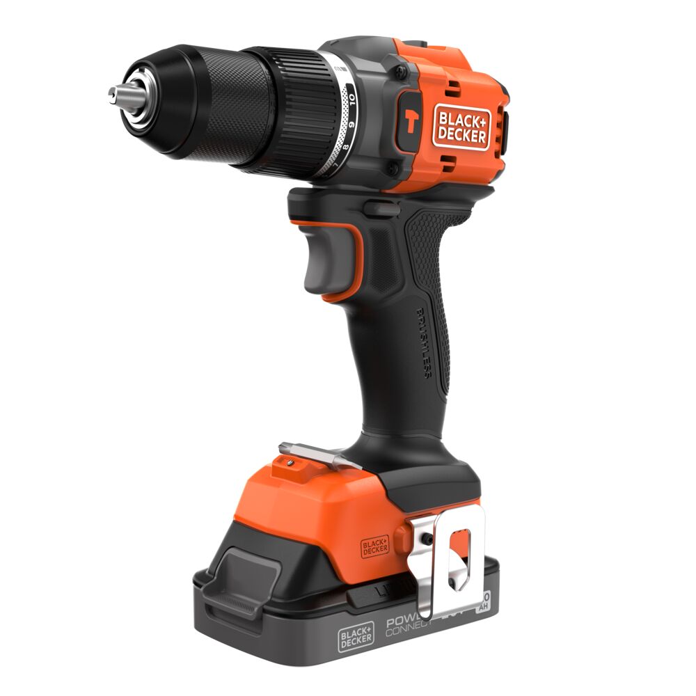 black-decker-20v-max-powerconnect-cordless-brushless-1-2-in-hammer-drill-kit-bat image 3