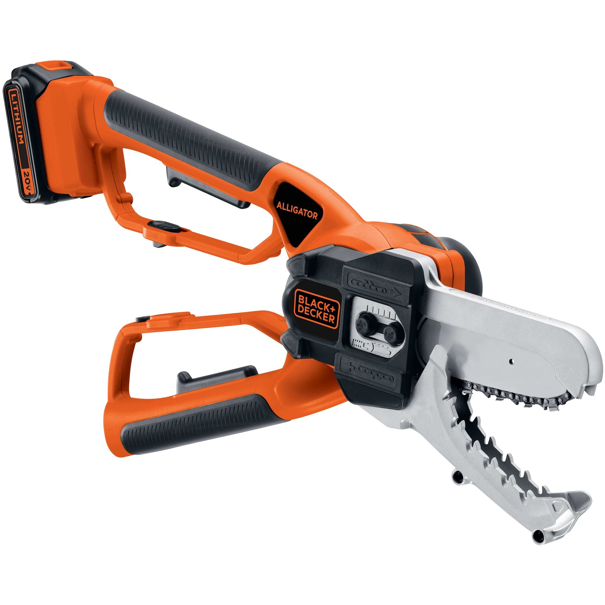 black-decker-20v-max-powerconnect-cordless-chainsaw-and-alligator-lopper-with-ba image 1