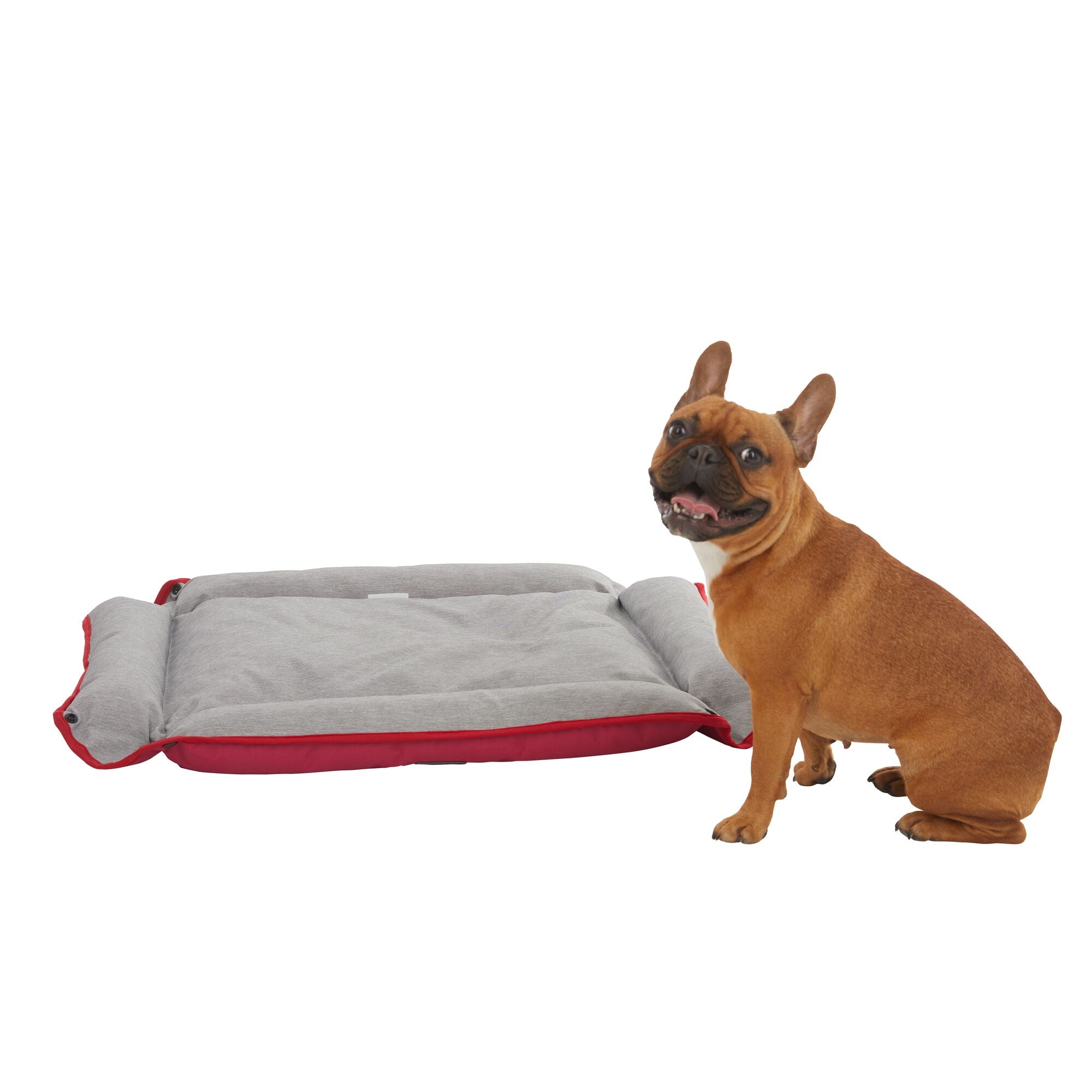 black-decker-four-way-snap-pet-bed-for-large-dogs-28x24x3-inch-red image 2