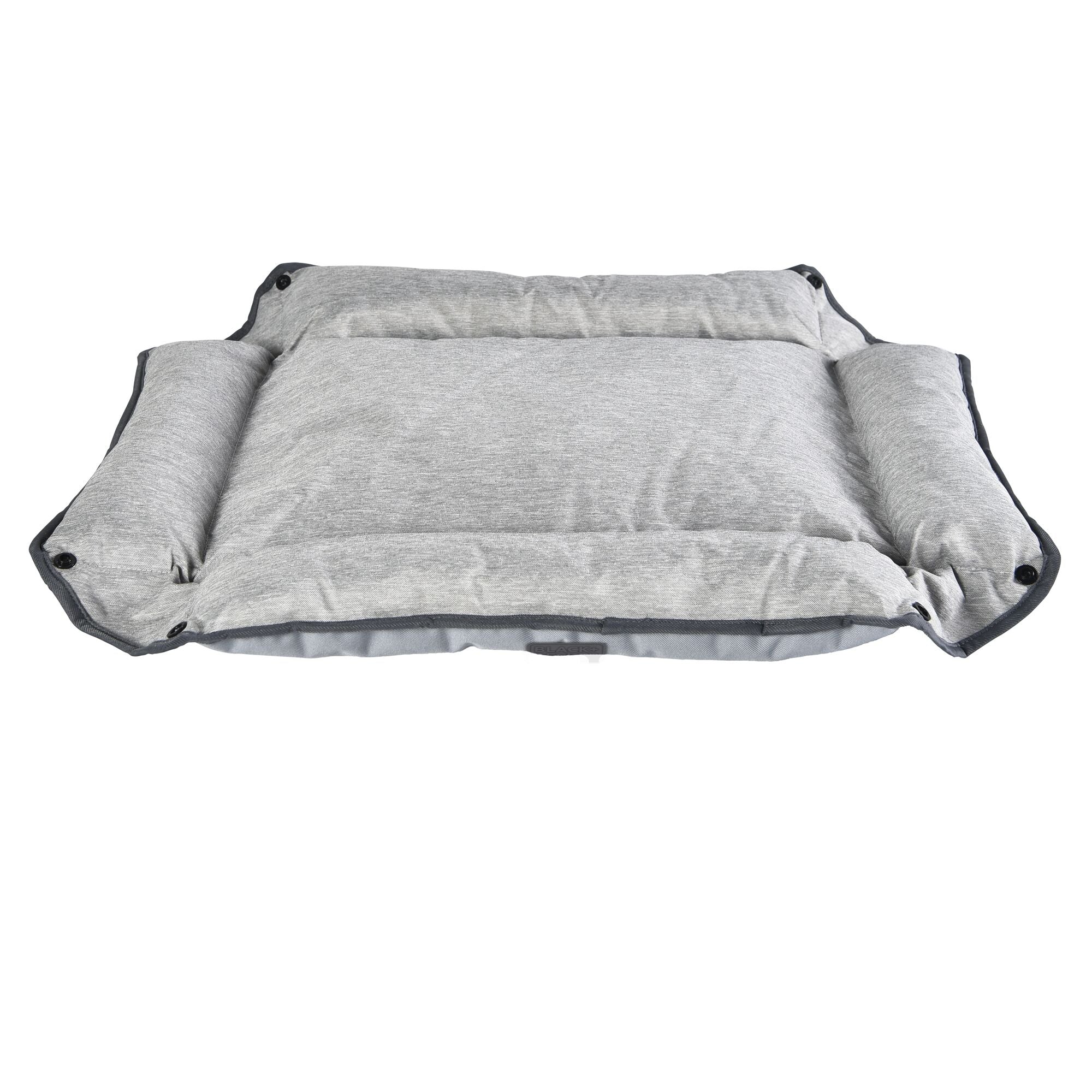 black-decker-four-way-pet-bed-for-small-dogs-20x16x3-in-grey image 2