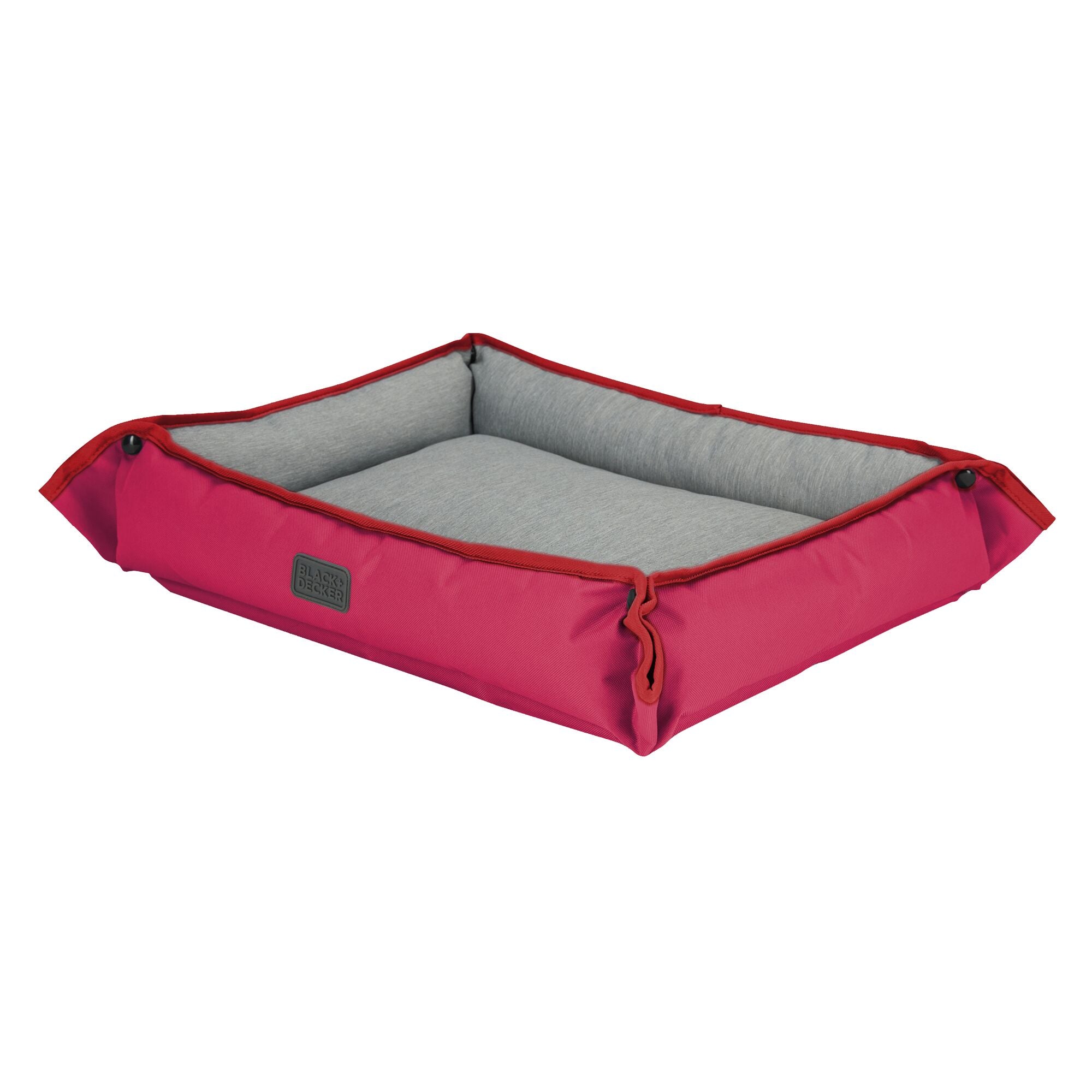black-decker-four-way-pet-bed-for-medium-dogs-24x20x3-in-red image 2