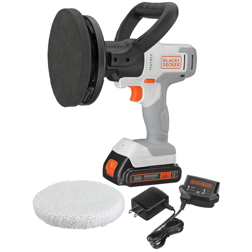 black-decker-20v-max-powerconnect-matrix-cordless-buffer-kit-with-battery-and-ch-2 image 1