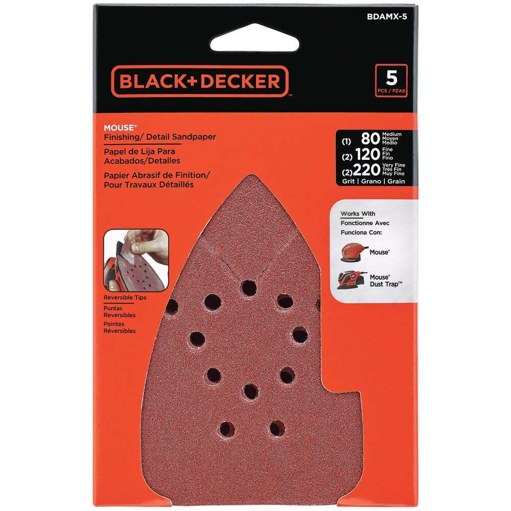 black-decker-mouse-assorted-sandpaper-5-pack-bdamx-5 image 2