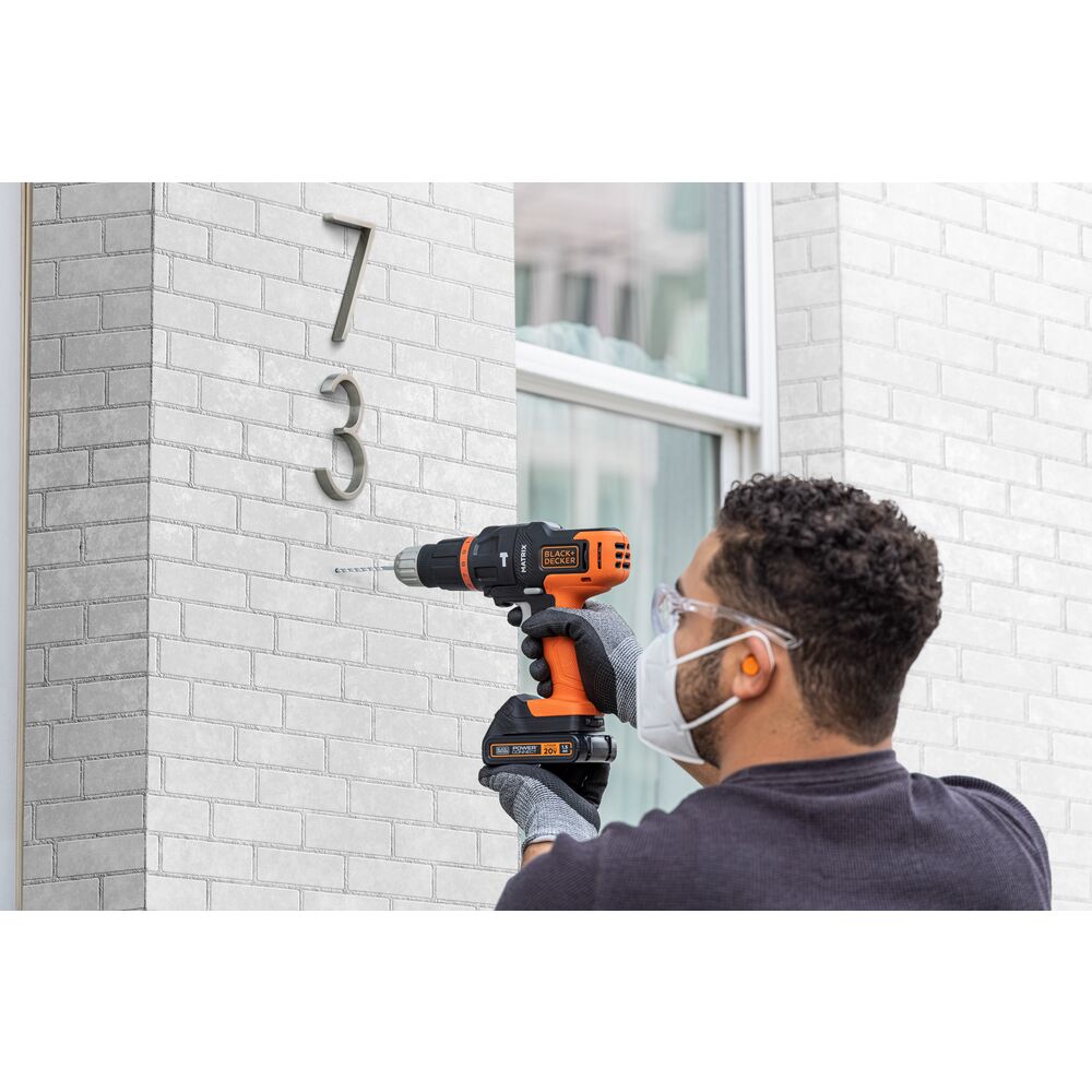 black-decker-matrix-hammer-drill-attachment-2-speed-quick-connect image 2