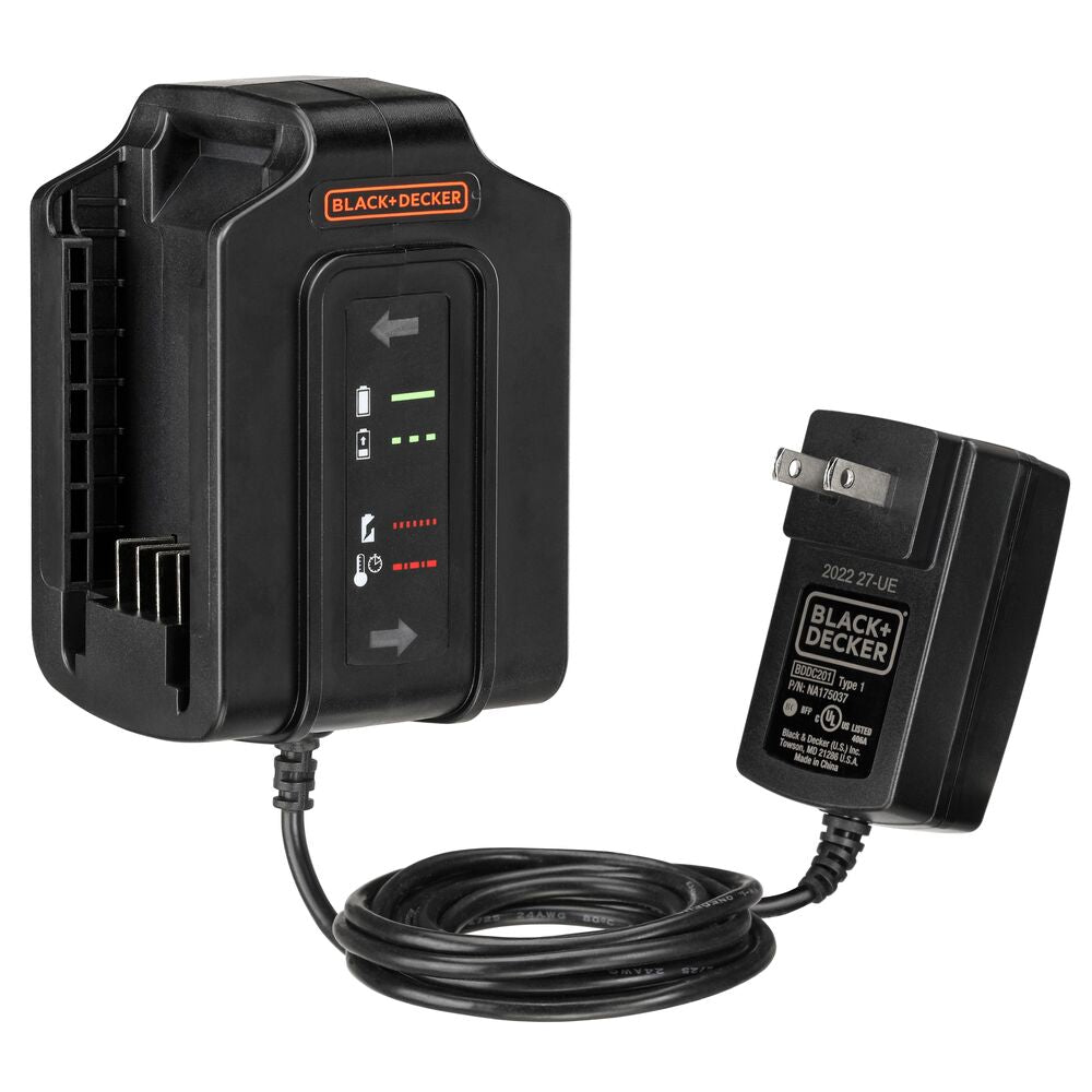 black-decker-dual-charger-station-with-led-indicators-for-20v-batteries image 1