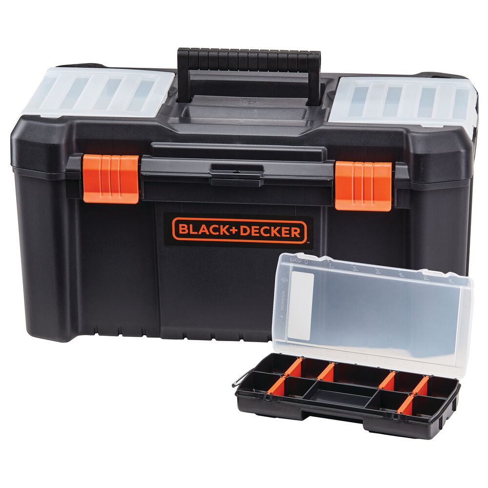 black-decker-16-tool-box-and-organizer-lockable-adjustable-dividers-built-in-rul image 2