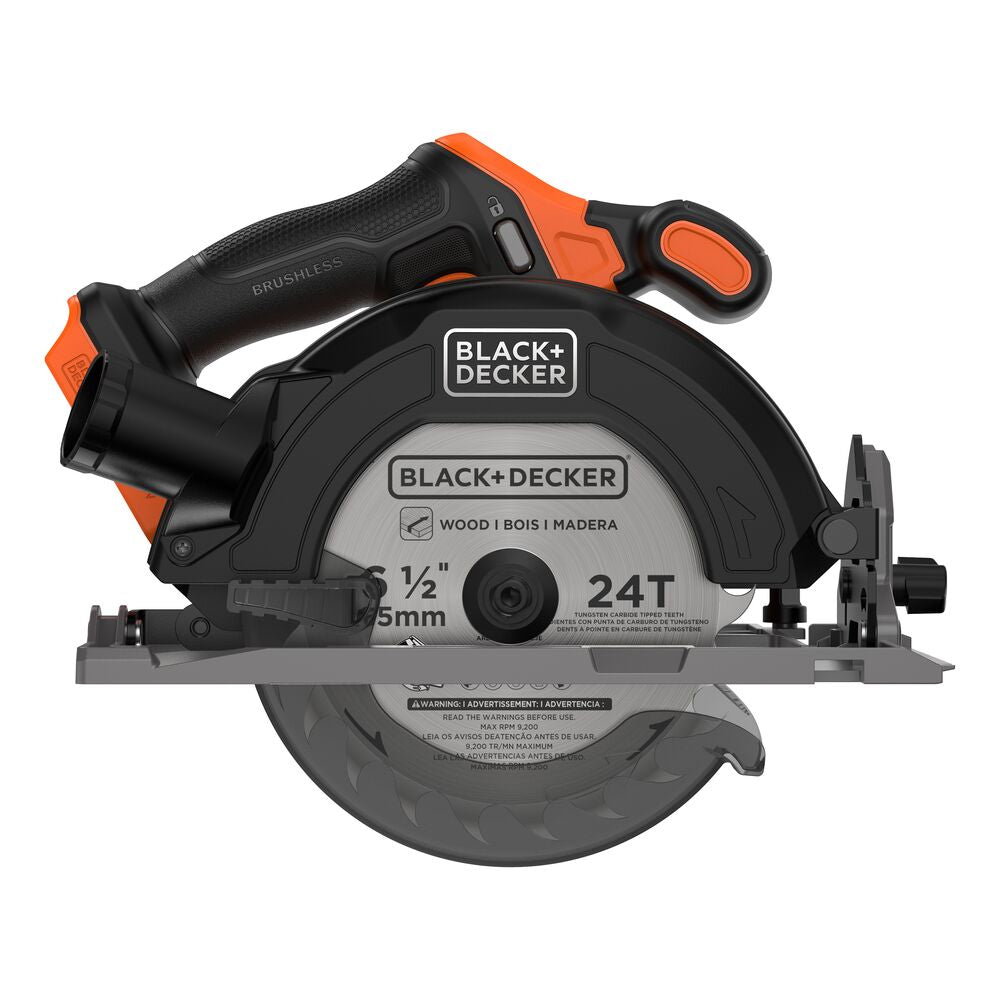black-decker-20v-max-powerconnect-cordless-brushless-6-1-2-in-circular-saw-tool- image 3