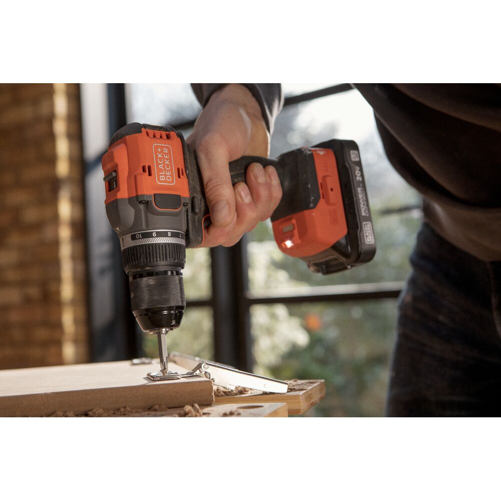 black-decker-20v-max-powerconnect-cordless-brushless-1-2-inch-drill-driver-proje image 2