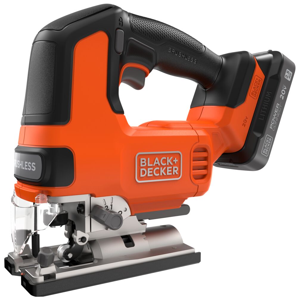 black-decker-20v-max-powerconnect-cordless-brushless-jig-saw-kit-battery-charger image 3