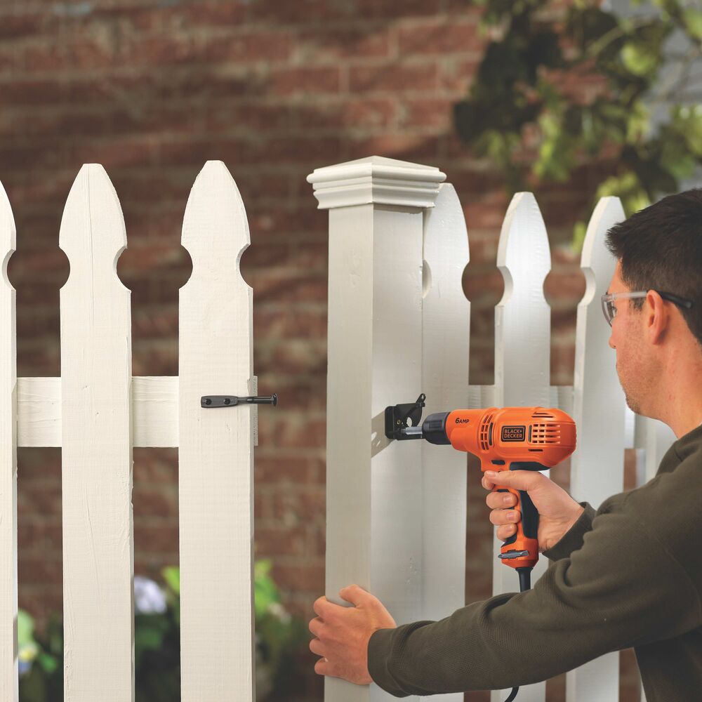 black-decker-6-0-amp-3-8-corded-electric-drill-driver-kit image 2