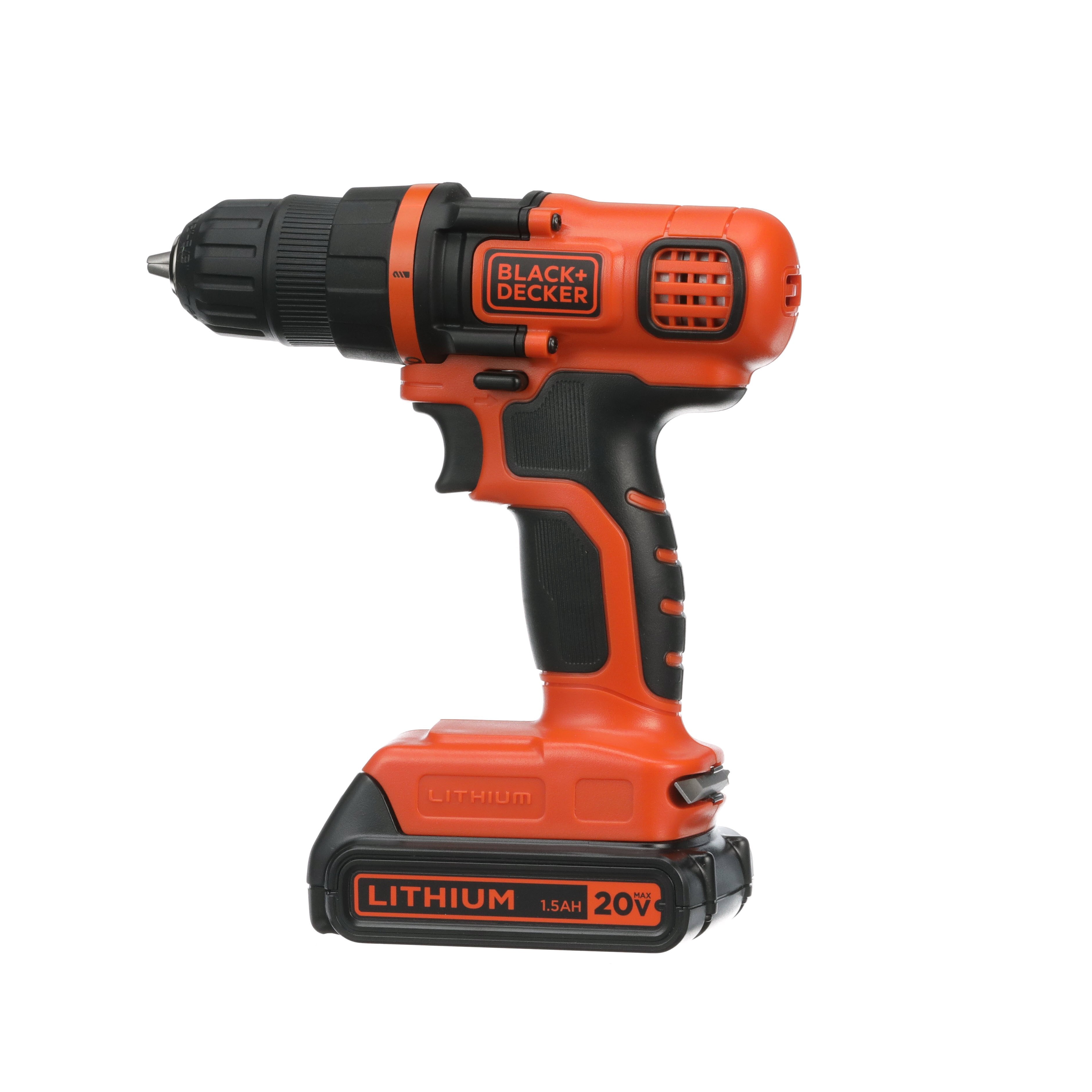 black-decker-20v-max-powerconnect-cordless-drill-driver-kit-11-position-clutch-b image 4