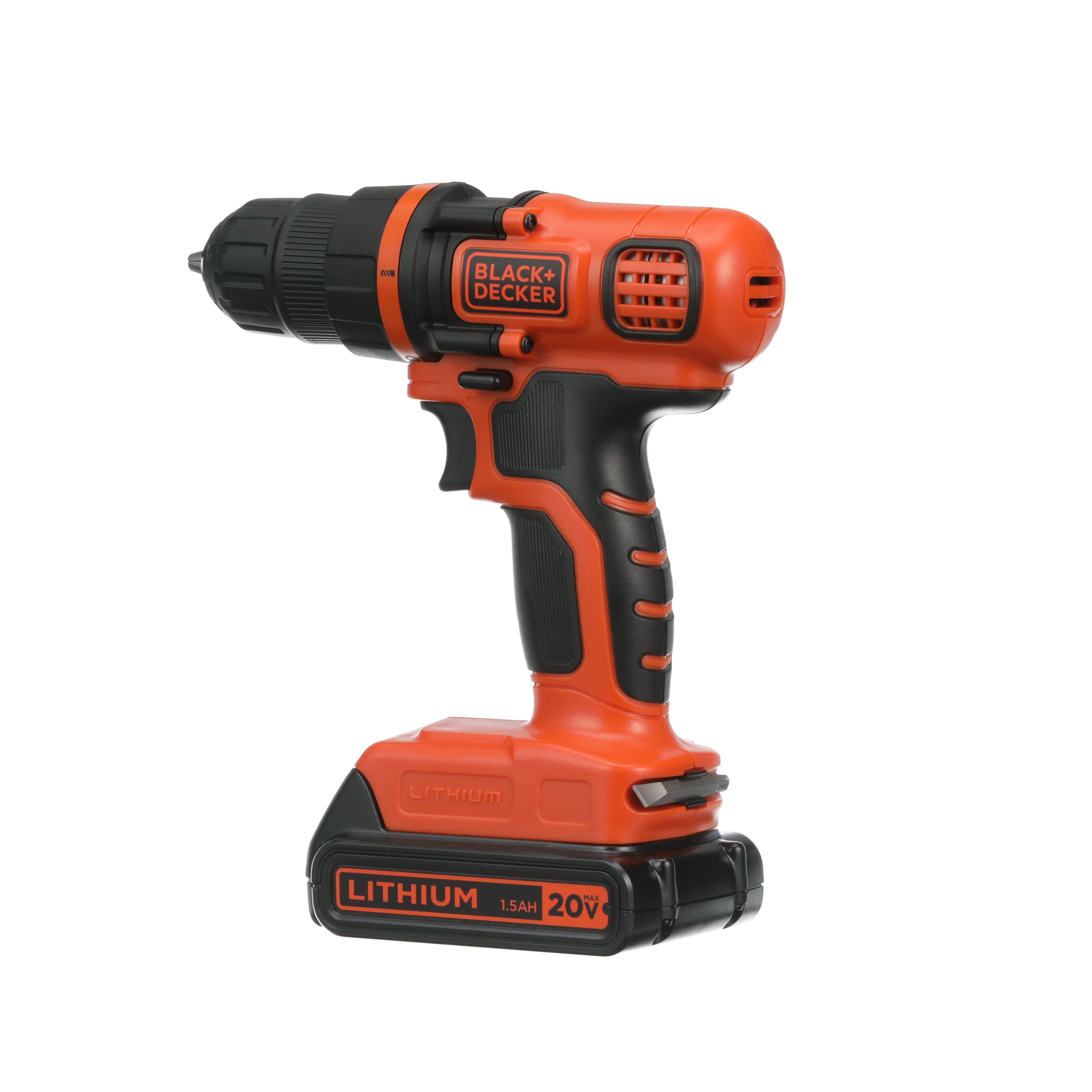 black-decker-20v-max-powerconnect-cordless-drill-driver-kit-11-position-clutch-b image 5