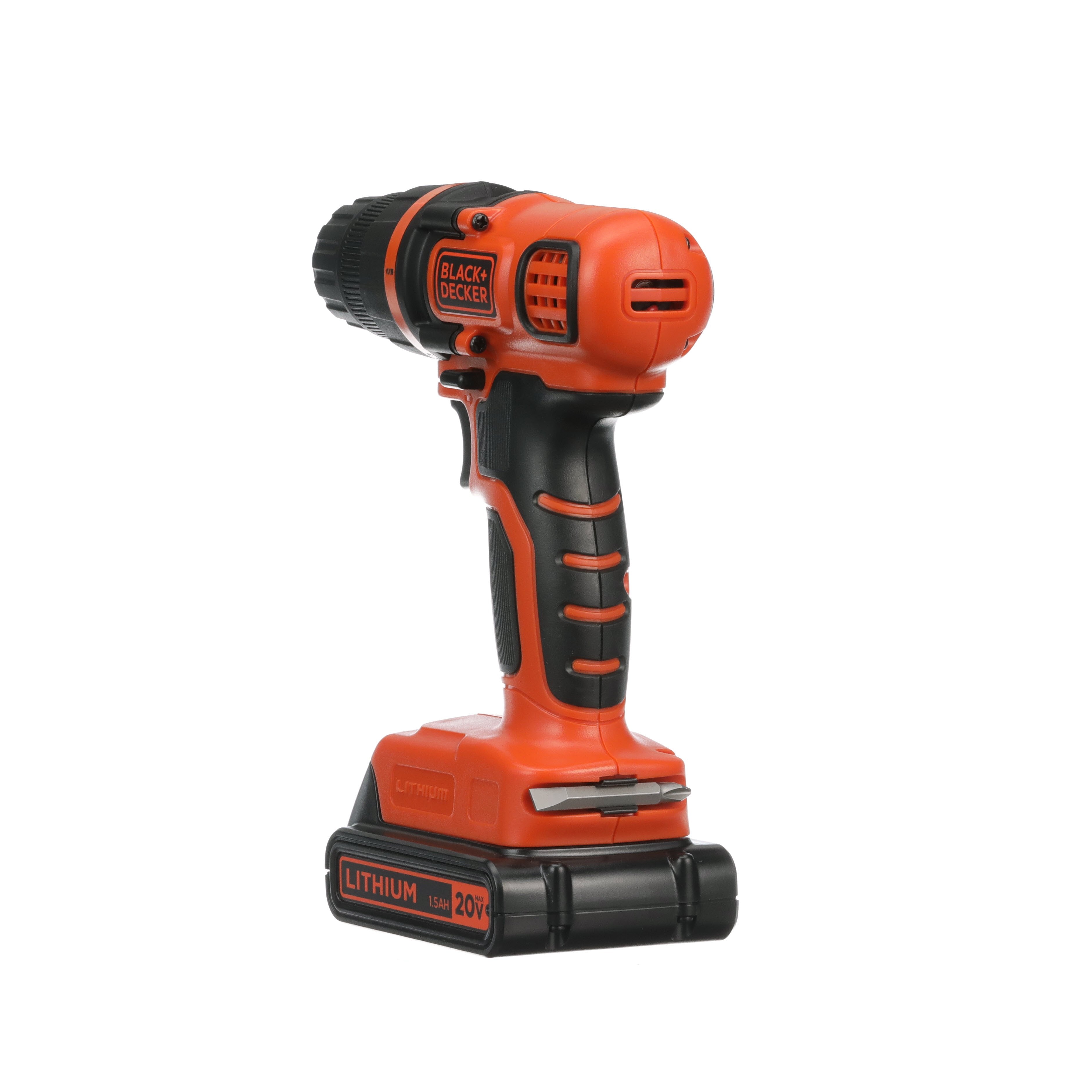 black-decker-20v-max-powerconnect-cordless-drill-driver-kit-11-position-clutch-b image 7