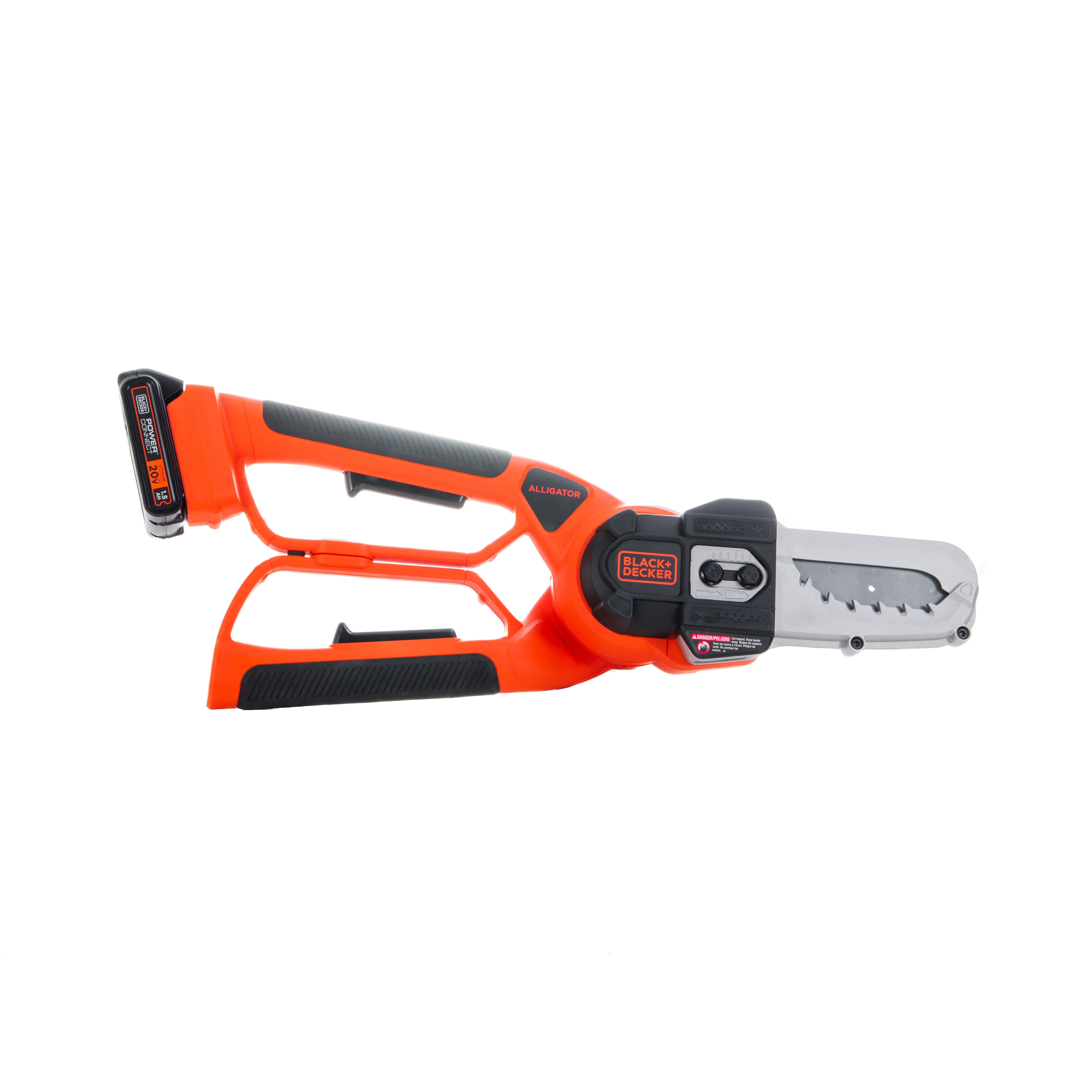 black-decker-20v-max-powerconnect-cordless-chainsaw-and-alligator-lopper-with-ba image 3