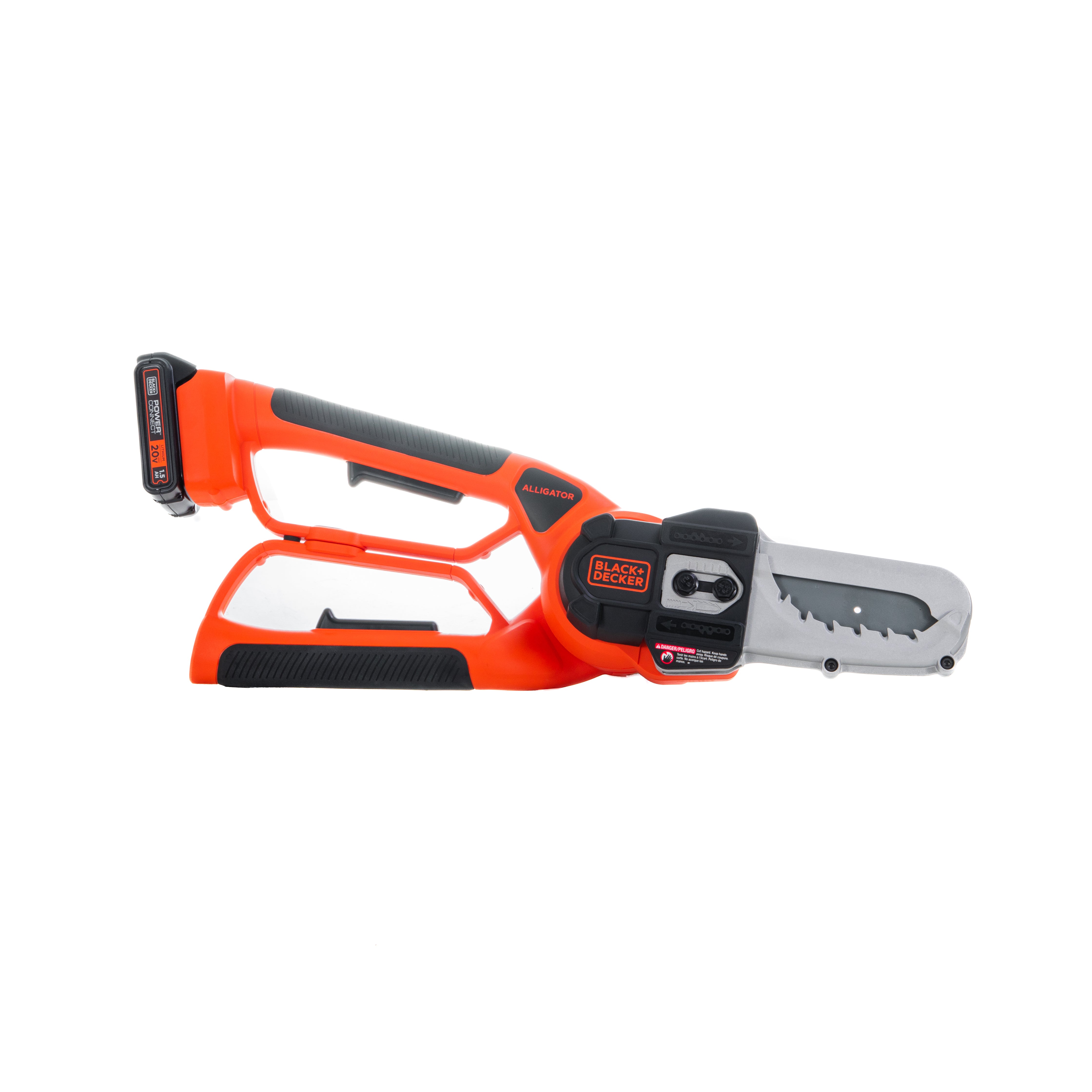 black-decker-20v-max-powerconnect-cordless-chainsaw-and-alligator-lopper-with-ba image 4