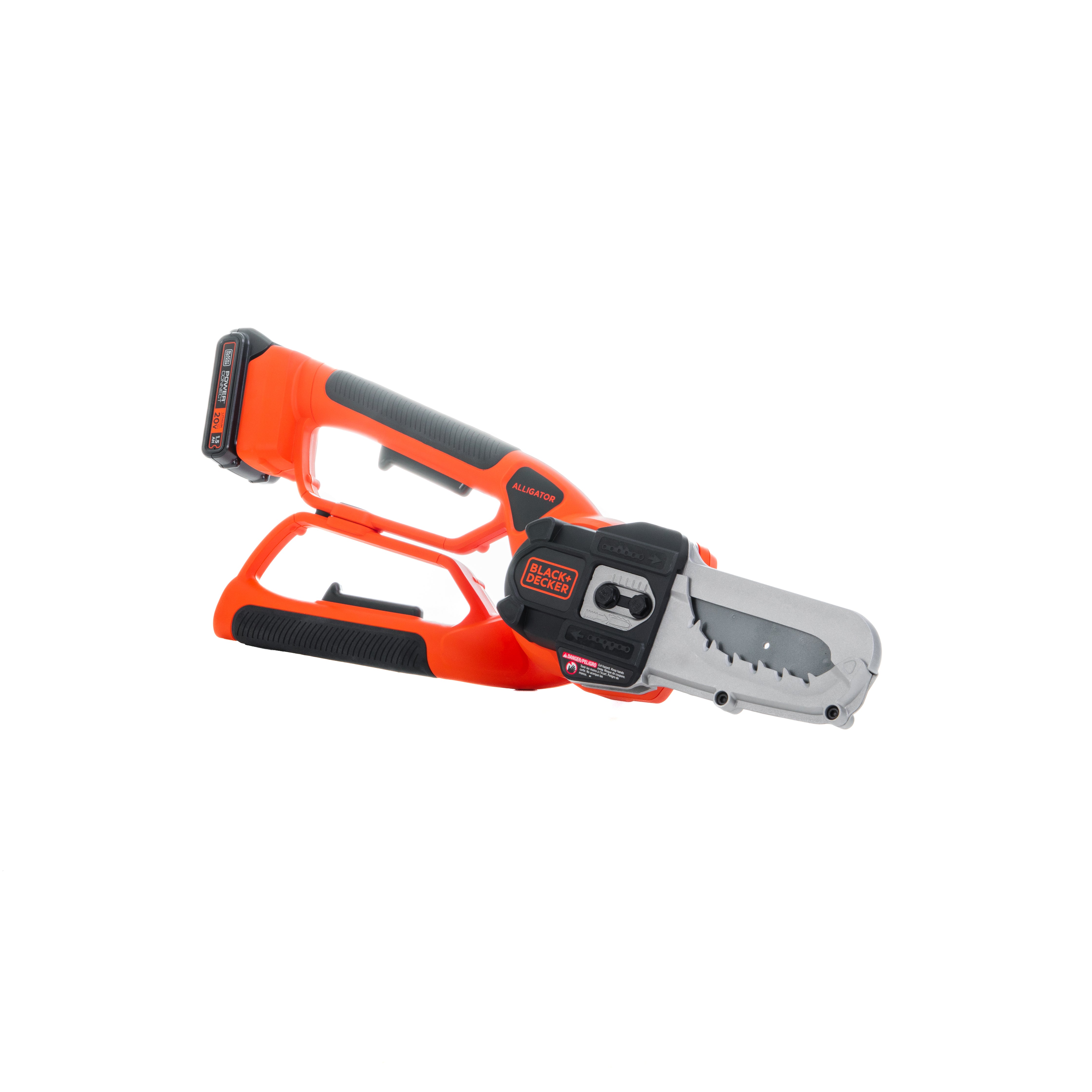 black-decker-20v-max-powerconnect-cordless-chainsaw-and-alligator-lopper-with-ba image 7