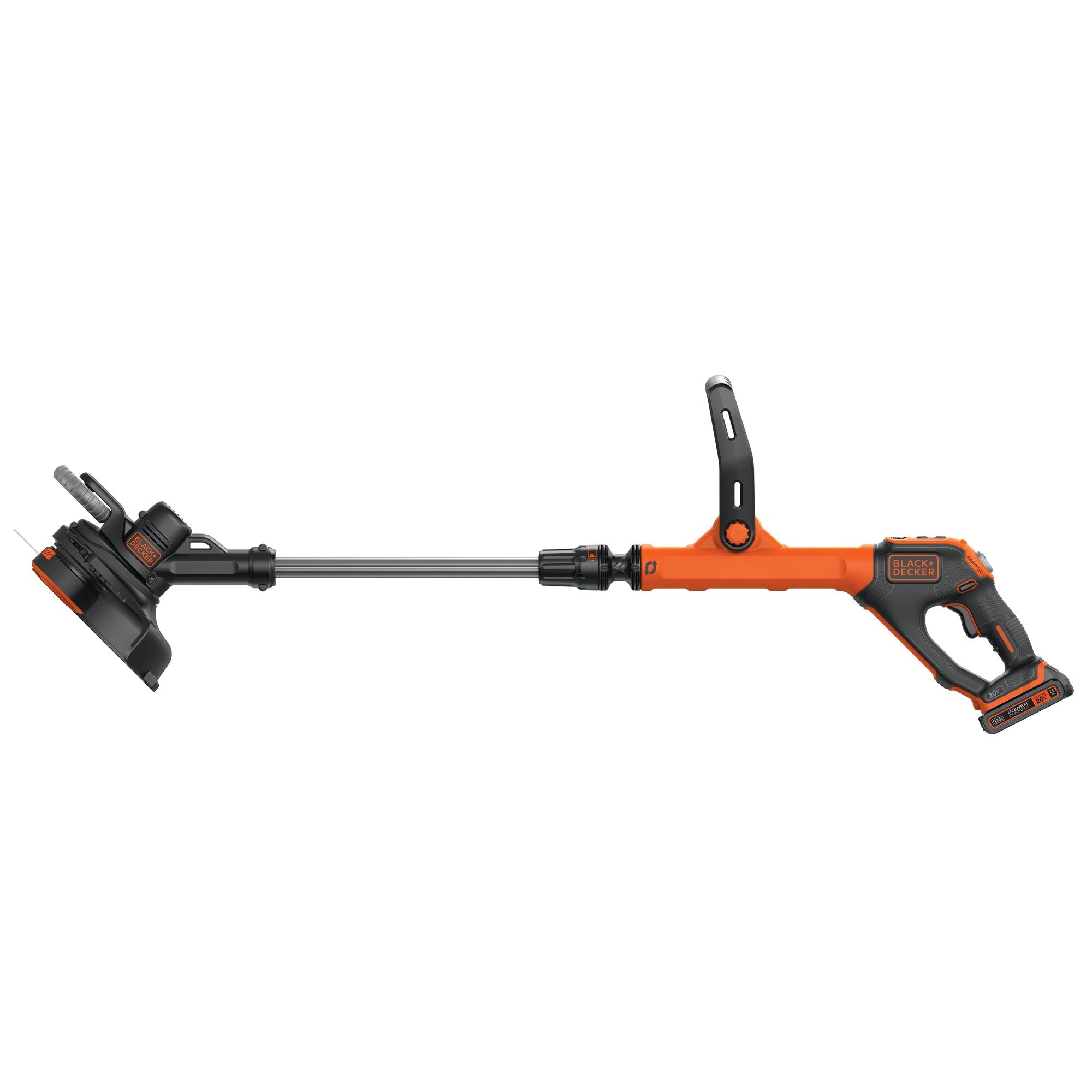black-decker-20v-max-easyfeed-cordless-string-trimmer-and-edger-with-2-5ah-batte image 2