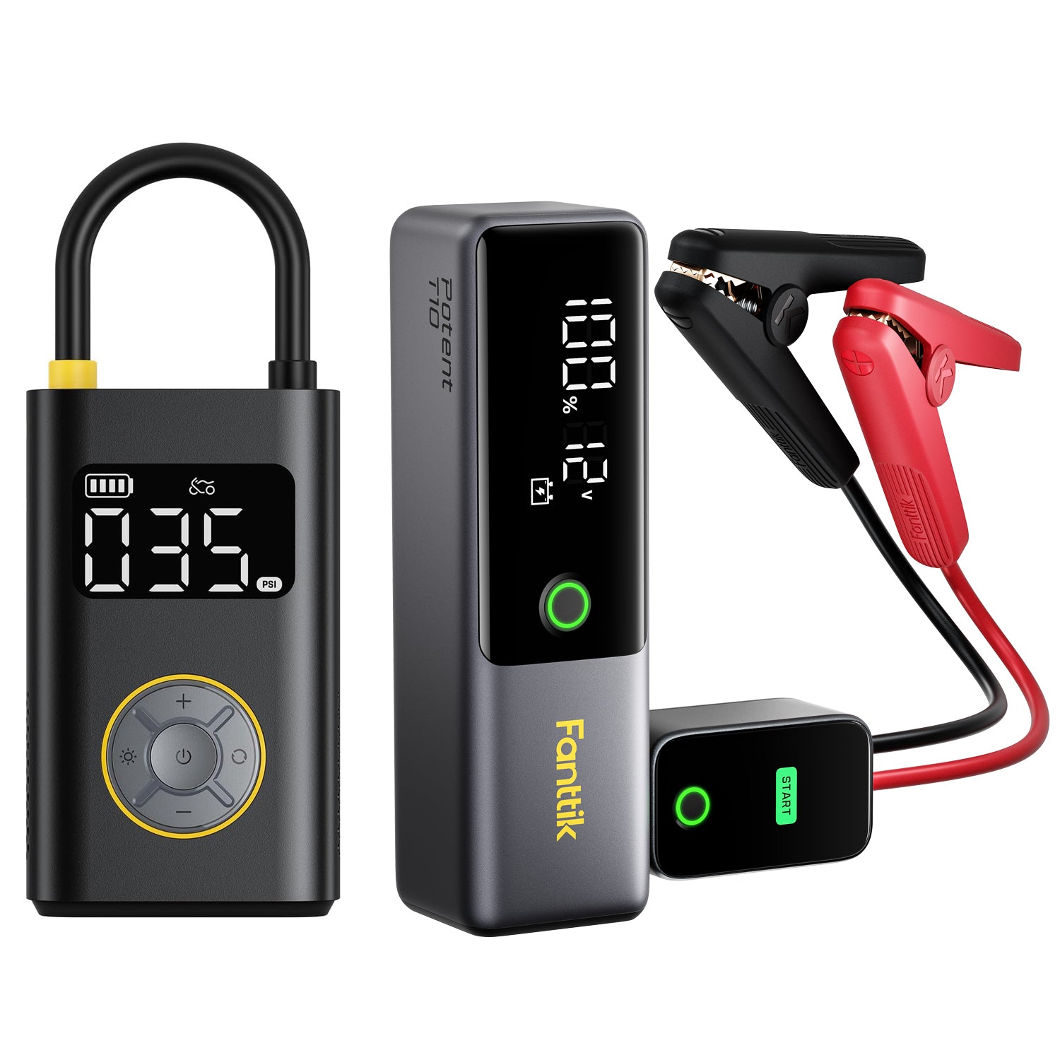 fanttik-x9-pro-tire-inflator-and-potent-t10-1800-amp-jump-starter-bundle image 1
