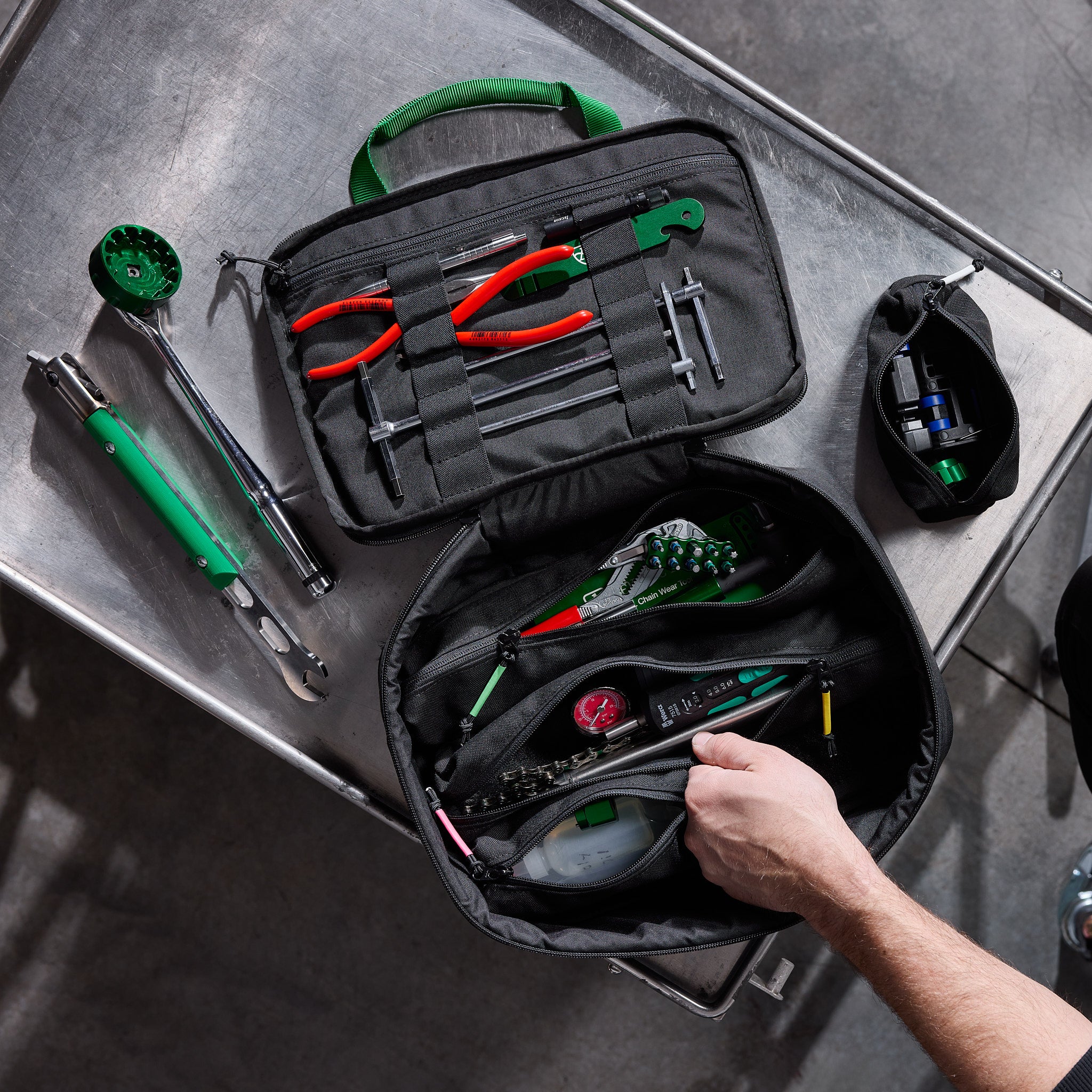 abbey-bike-tools-soft-sided-toolbox-versatile-cordura-tool-organizer-for-mechani image 3